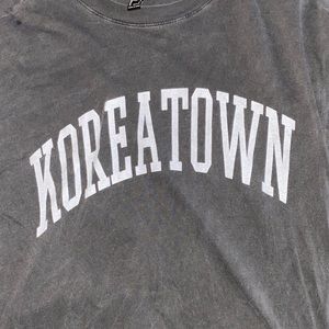 KoreaTown cropped t shirt, worn once, perfect condition